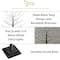 2ft. Pre-Lit Artificial Halloween Black Twig Tree with 210 Warm White Fairy Copper Wire LED Lights